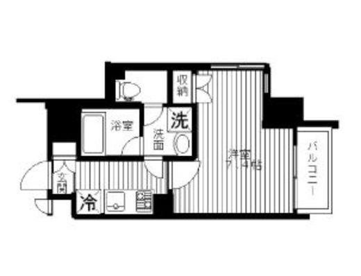 セリーズ門前仲町　805号室　間取り
