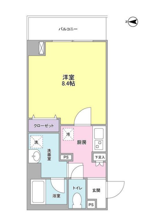 ルミエール門前仲町　306号室　間取り