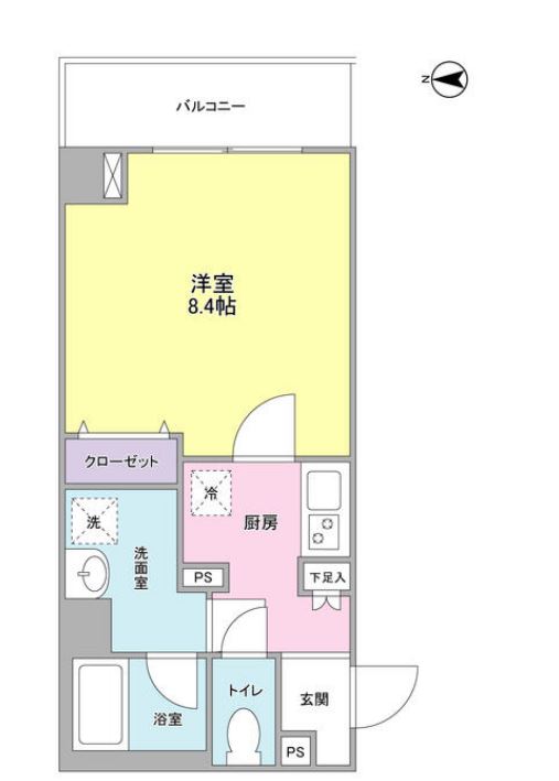 ルミエール門前仲町　406号室　間取り