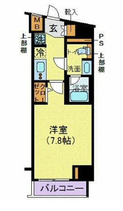 メイクスデザイン門前仲町2　404号室　間取り