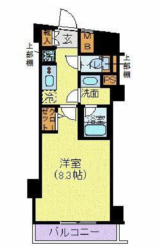 メイクスデザイン門前仲町2　303号室　間取り