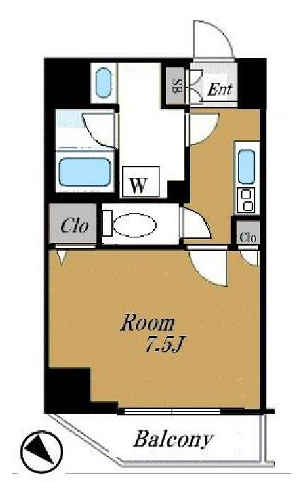 メイクスデザイン門前仲町2　504号室　間取り