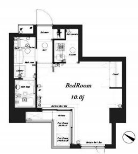 エクシム門前仲町　203号室　間取り