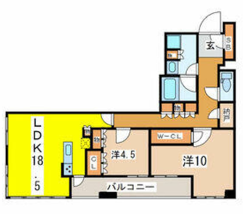 ザ・湾岸タワーレックスガーデン　2515号室　間取り