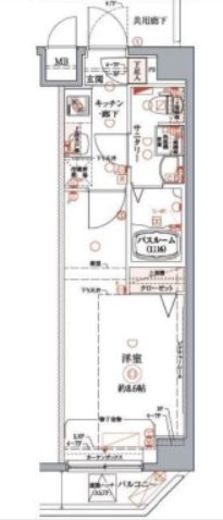 クレヴィスタ豊洲ベイサイド　414号室　間取り