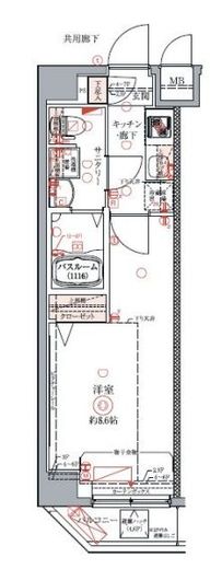 クレヴィスタ豊洲ベイサイド　501号室　間取り