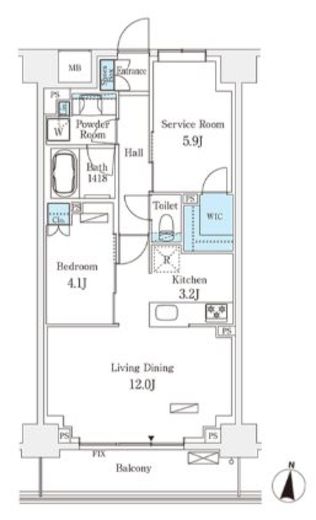 フロンティアレジデンス錦糸公園　627号室　間取り