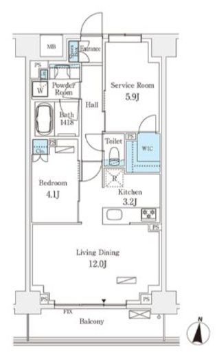 フロンティアレジデンス錦糸公園　336号室　間取り