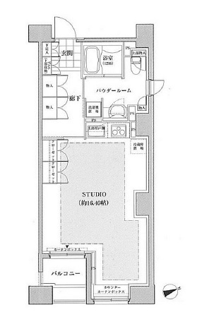 パークフラッツ銀座イースト　401号室　間取り