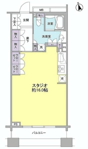 パークフラッツ銀座イースト　404号室　間取り