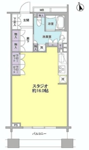 パークフラッツ銀座イースト　504号室　間取り