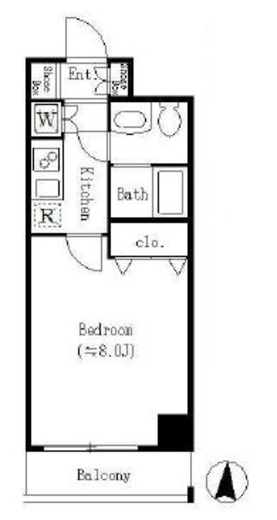 クロスレジデンス清澄白河　402号室　間取り