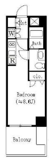 クロスレジデンス清澄白河　405号室　間取り