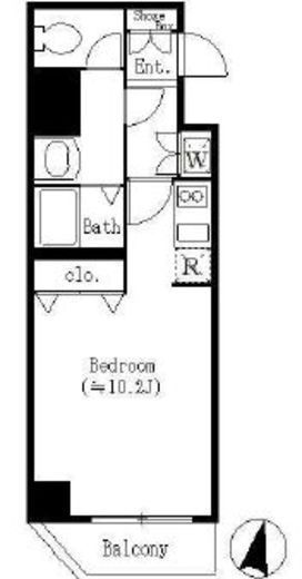 クロスレジデンス清澄白河　603号室　間取り