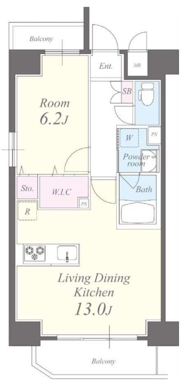 アビタシオン・創　204号室　間取り