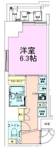 門前仲町レジデンス壱番館　1102号室　間取り