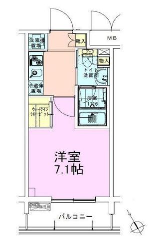 門前仲町レジデンス参番館　302号室　間取り