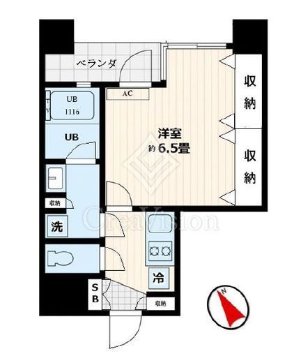 パークプレミア門前仲町　301号室　間取り