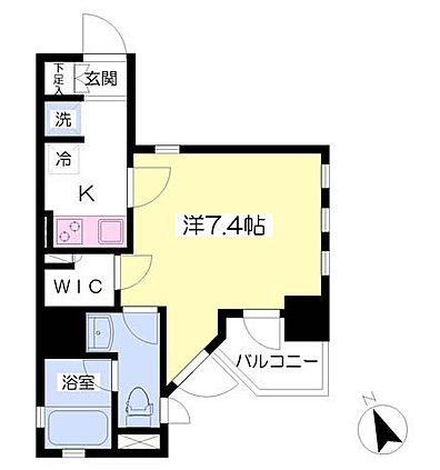パークプレミア門前仲町　802号室　間取り
