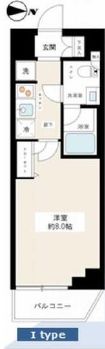 ハイズクレセール清澄白河　216号室　間取り