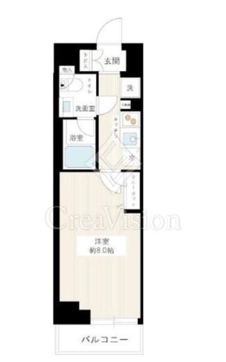 ハイズクレセール清澄白河　403号室　間取り