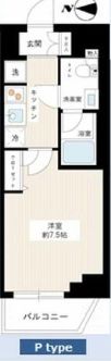 ハイズクレセール清澄白河　605号室　間取り