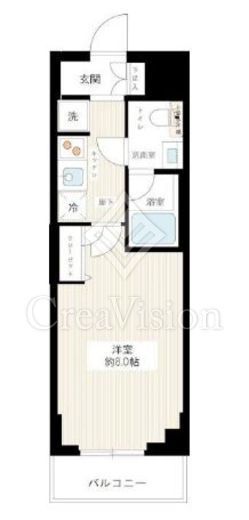 ハイズクレセール清澄白河　610号室　間取り