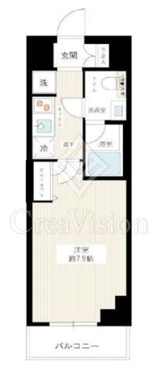 ハイズクレセール清澄白河　804号室　間取り