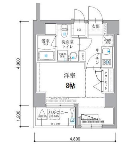 リヴシティ門前仲町　502号室　間取り