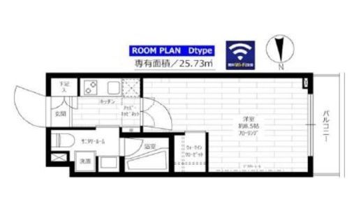 ステージグランデ清澄白河アジールコート　205号室　間取り