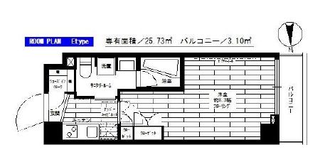ステージグランデ清澄白河アジールコート　704号室　間取り