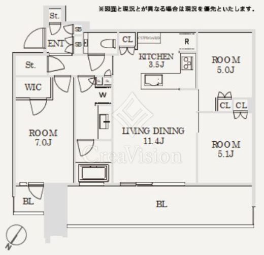 スカイズ　タワー＆ガーデン　2622号室　間取り