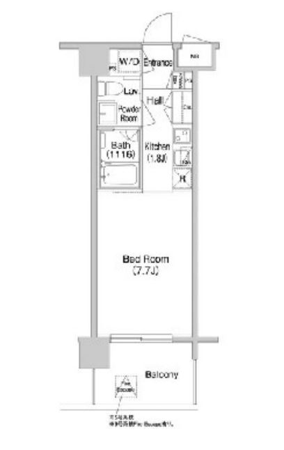 コンフォリア南砂町　705号室　間取り