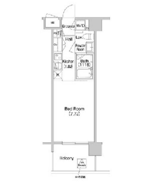 コンフォリア南砂町　1402号室　間取り