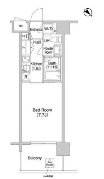 コンフォリア南砂町　1208号室　間取り