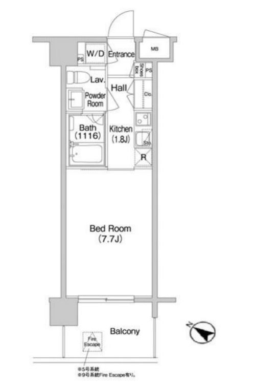 コンフォリア南砂町　305号室　間取り