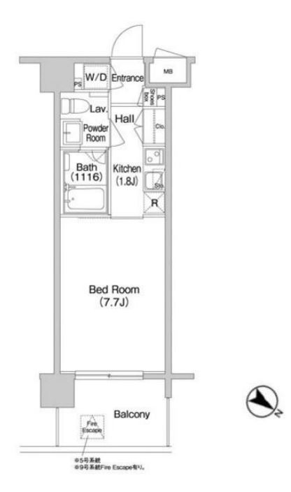 コンフォリア南砂町　909号室　間取り