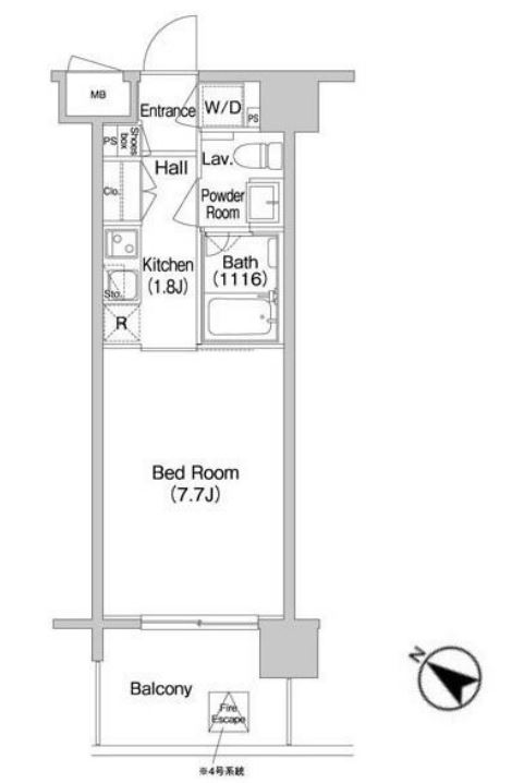 コンフォリア南砂町　1202号室　間取り