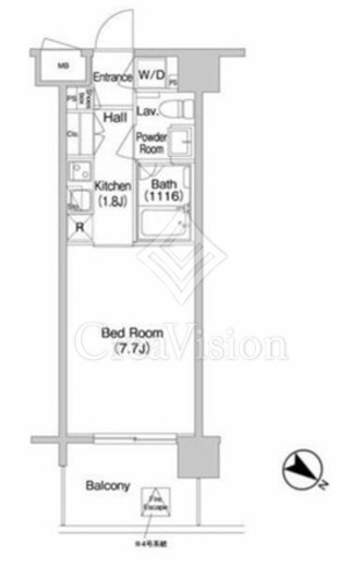 コンフォリア南砂町　308号室　間取り