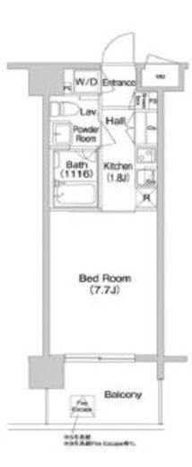 コンフォリア南砂町　511号室　間取り