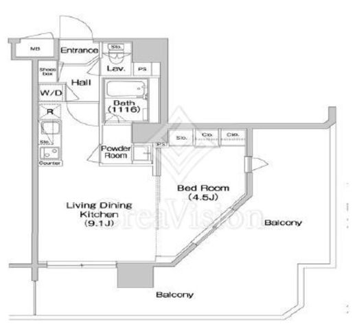 コンフォリア南砂町　512号室　間取り