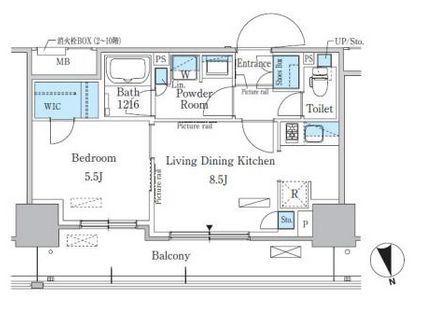パークアクシス東陽町・親水公園　402号室　間取り