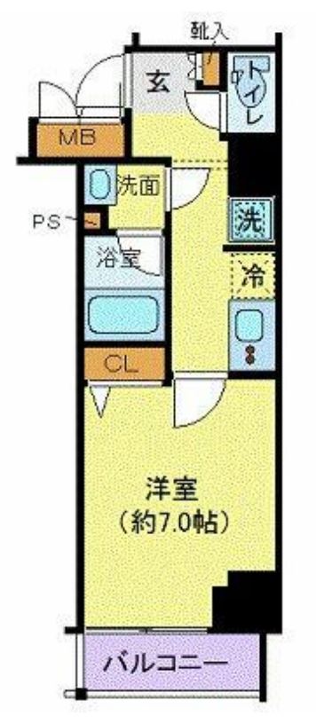グランヴァン赤坂　501号室　間取り