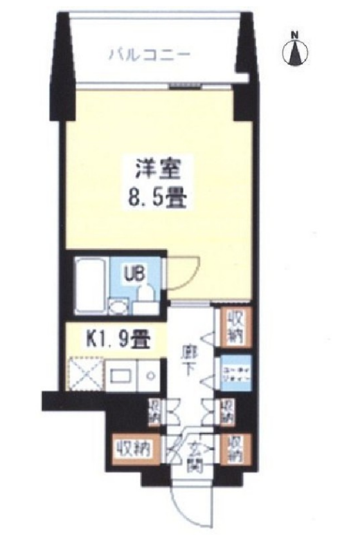 N3ユニテ　802号室　間取り