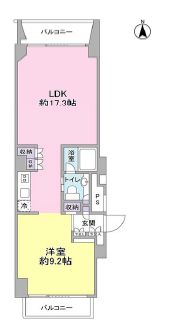 N3ユニテ　803号室　間取り