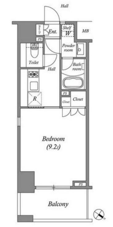 ザ・レジデンス赤坂檜町　307号室　間取り