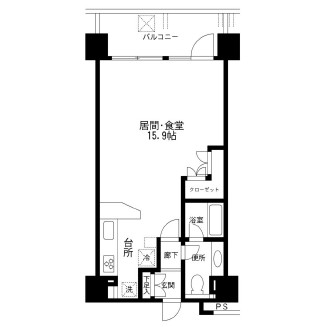 アーバンパーク麻布十番　902号室　間取り
