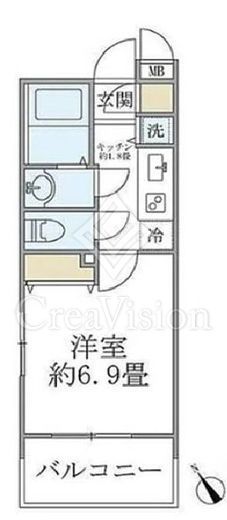 レジデンシア麻布十番　608号室　間取り