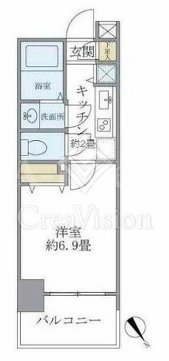 レジデンシア麻布十番　702号室　間取り