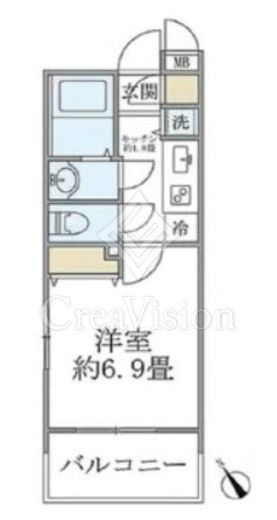 レジデンシア麻布十番　708号室　間取り